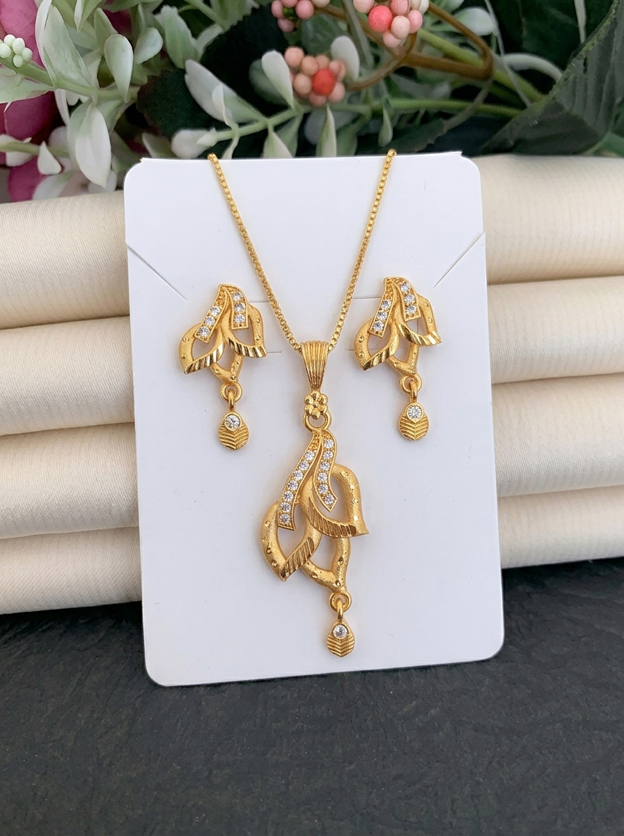 Double Leaf AD Pendant Set