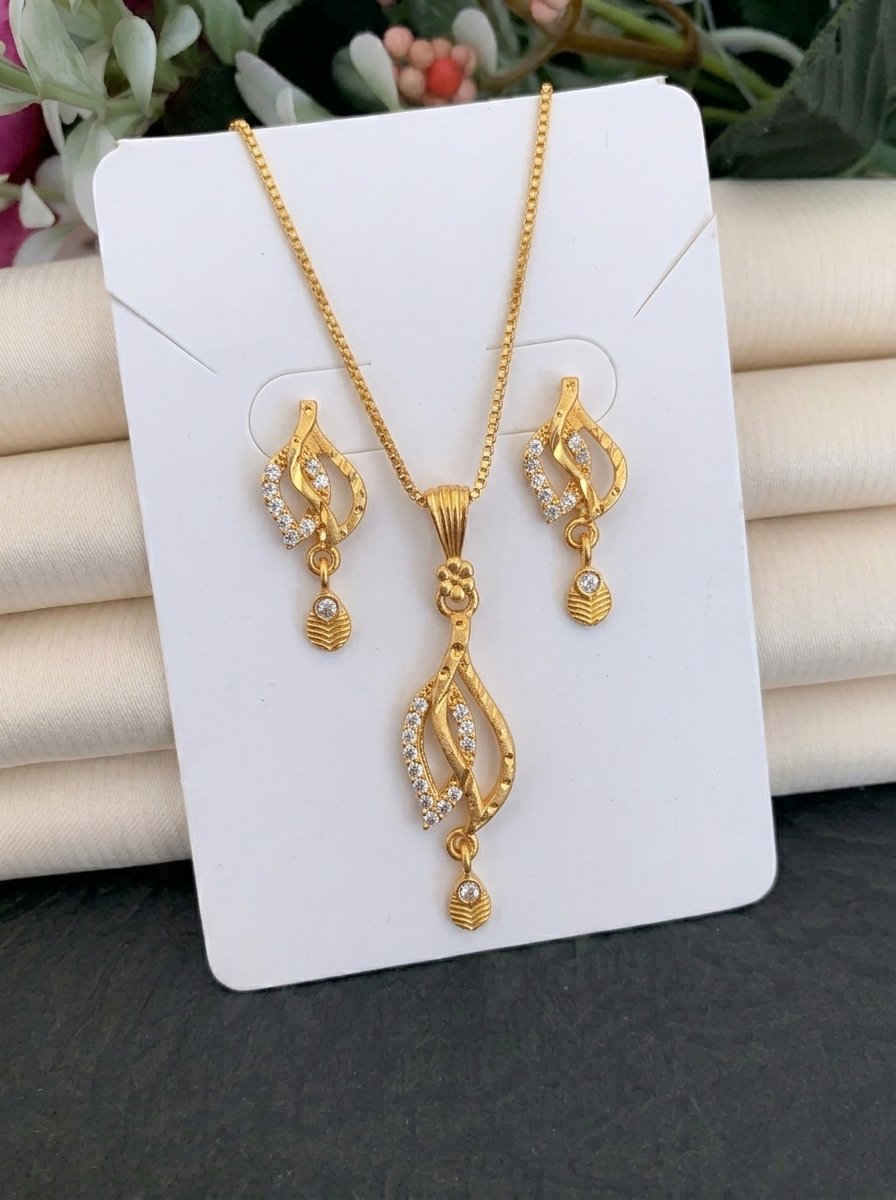 Twisted Leaf AD Pendant Set