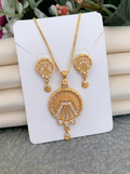 Sunburst Round AD Pendant Set