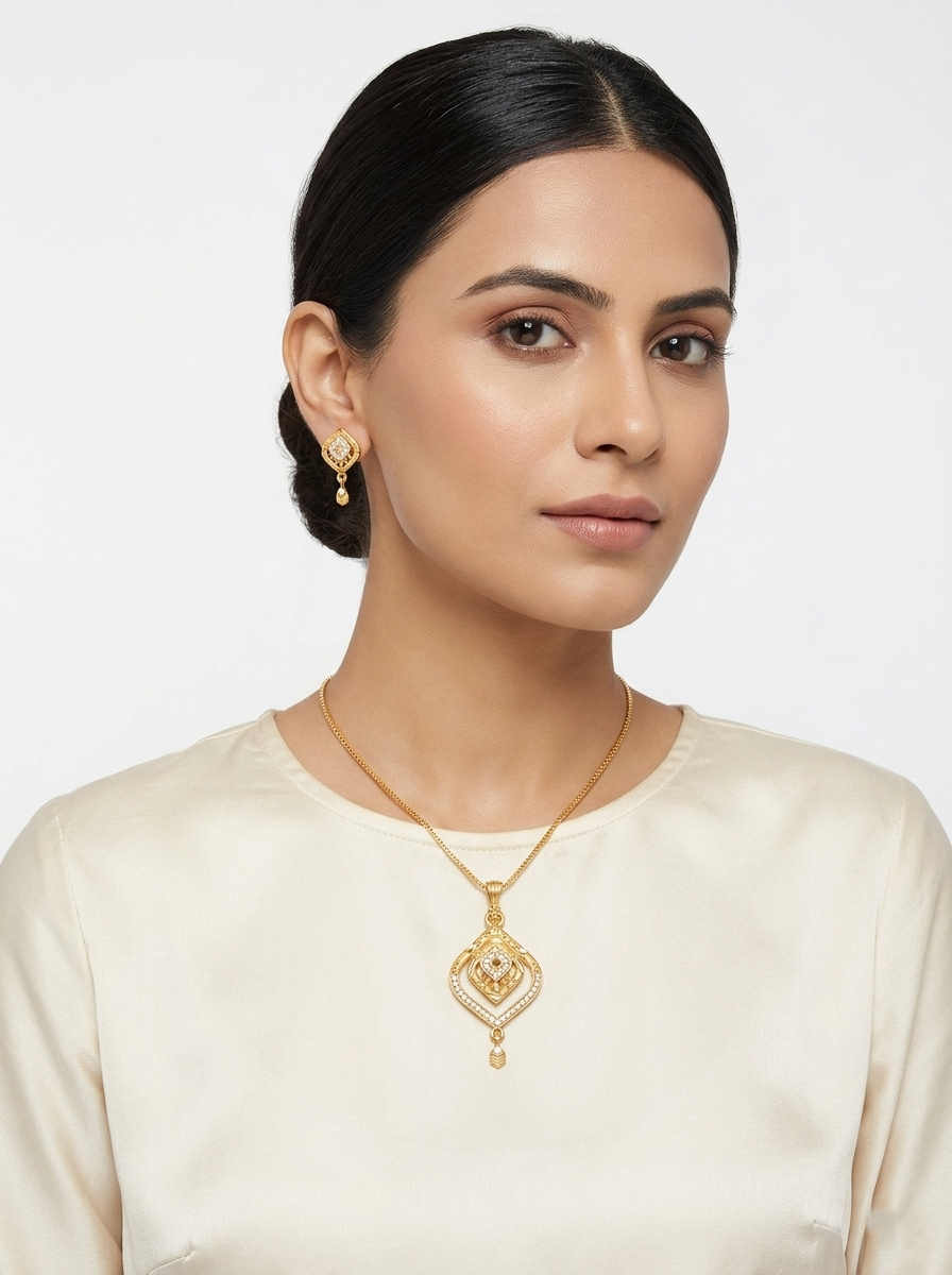 Square Drop AD Pendant Set