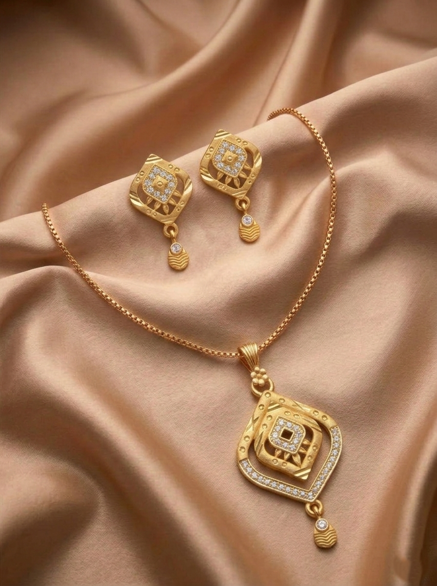 Square Drop AD Pendant Set