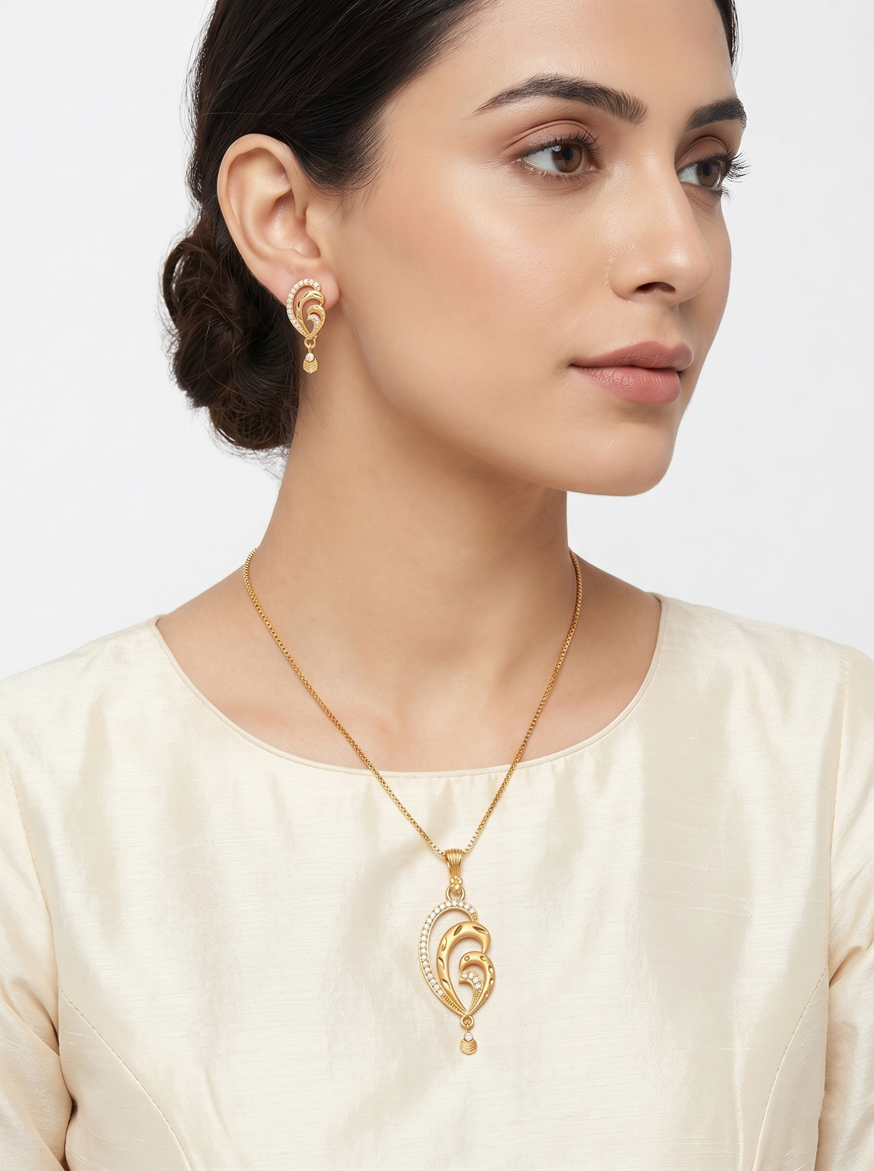 Leaf Drop AD Pendant Set