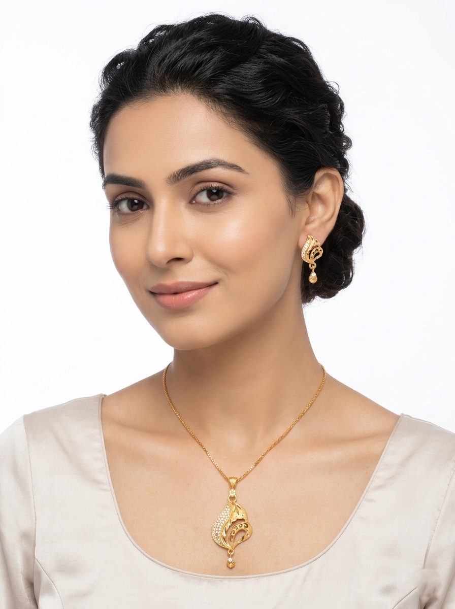 Paisley Drop AD Pendant Set