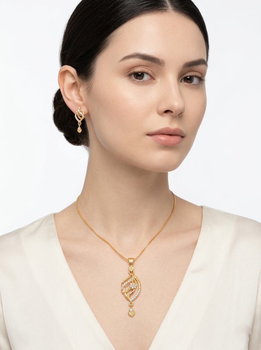 Leaf Twist AD Pendant Set