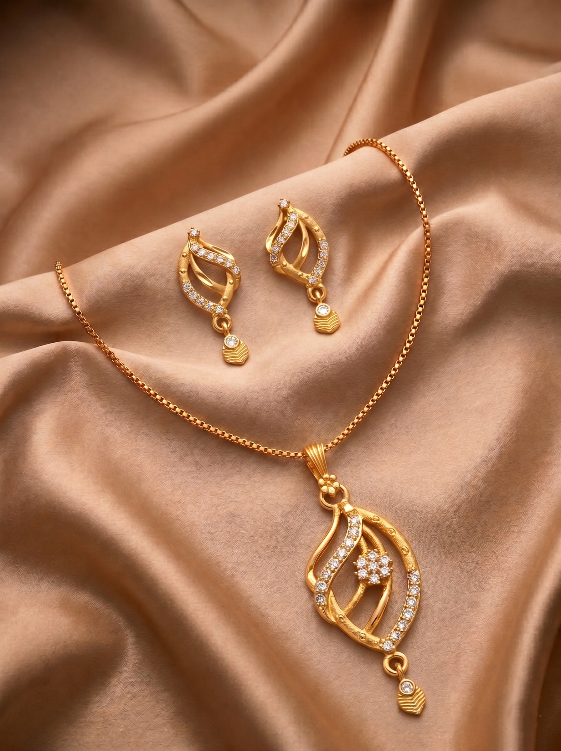 Leaf Twist AD Pendant Set