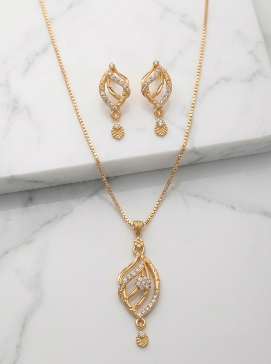 Leaf Twist AD Pendant Set