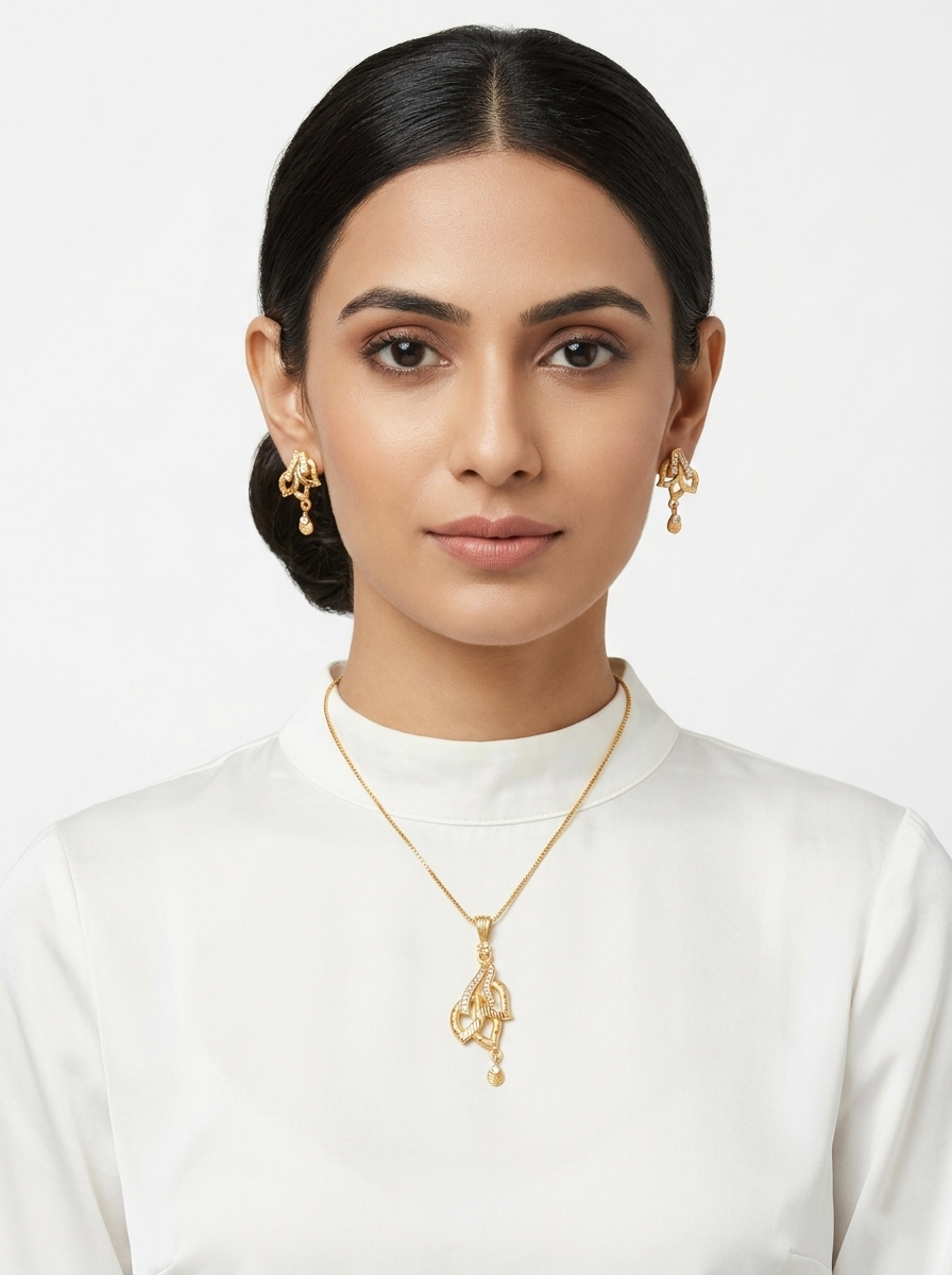 Double Leaf AD Pendant Set