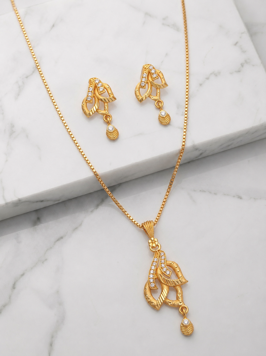 Double Leaf AD Pendant Set