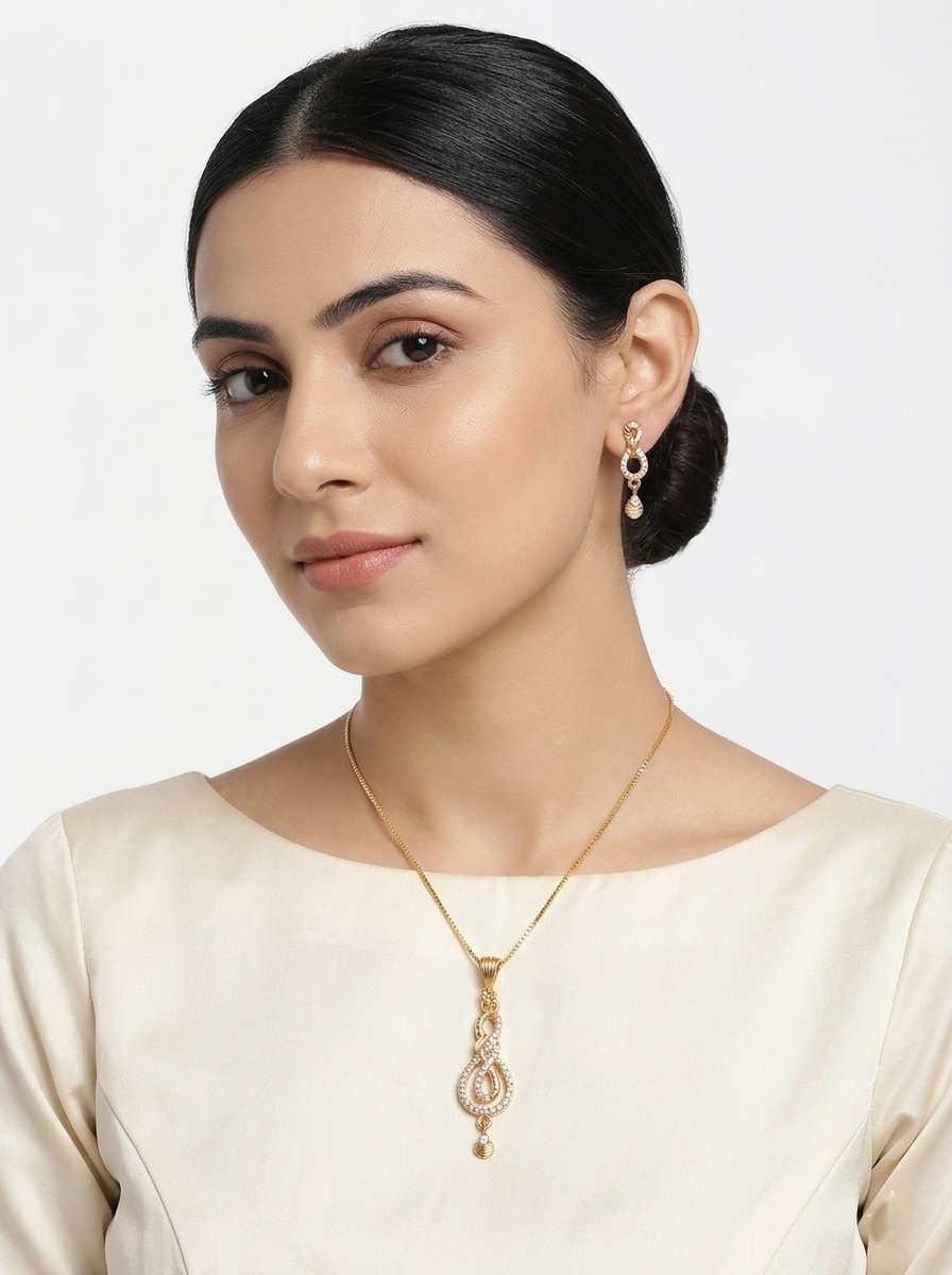 Infinity Drop AD Pendant Set