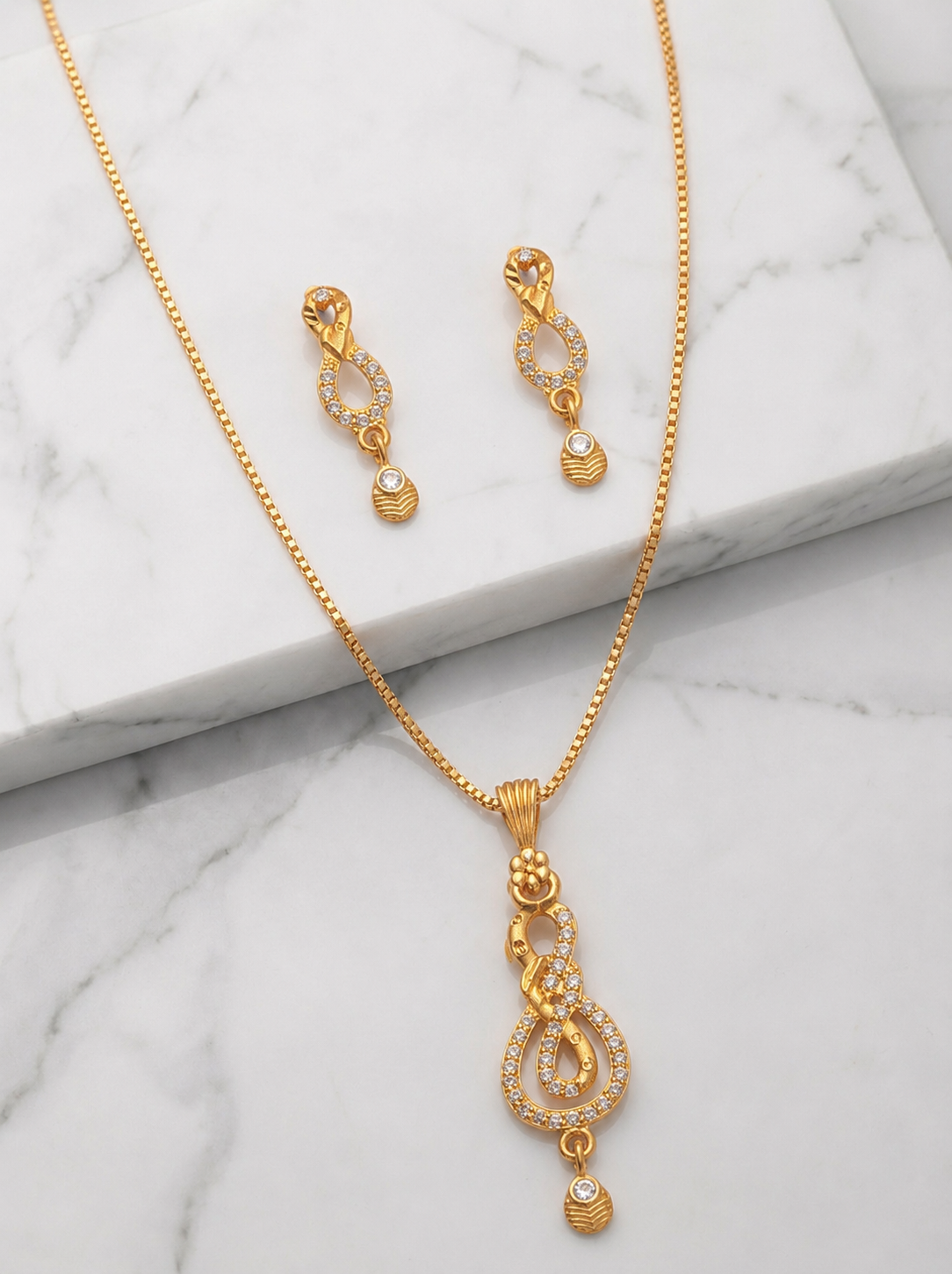 Infinity Drop AD Pendant Set
