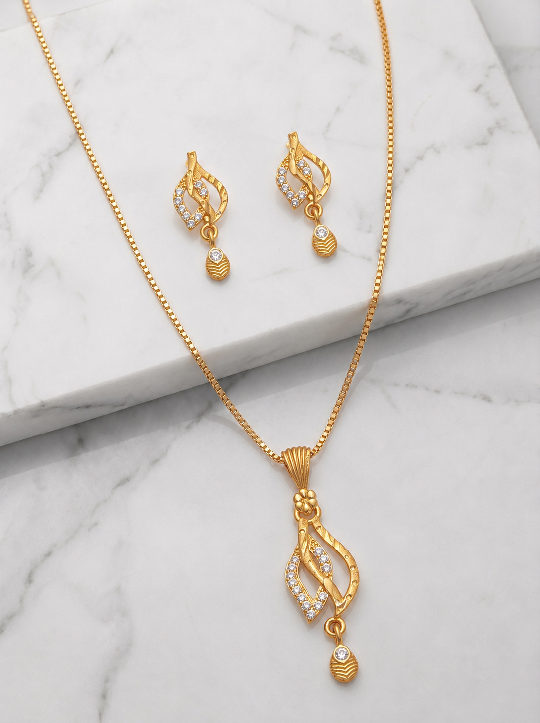 Twisted Leaf AD Pendant Set