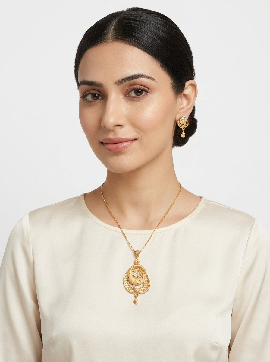 Oval Mesh AD Pendant Set
