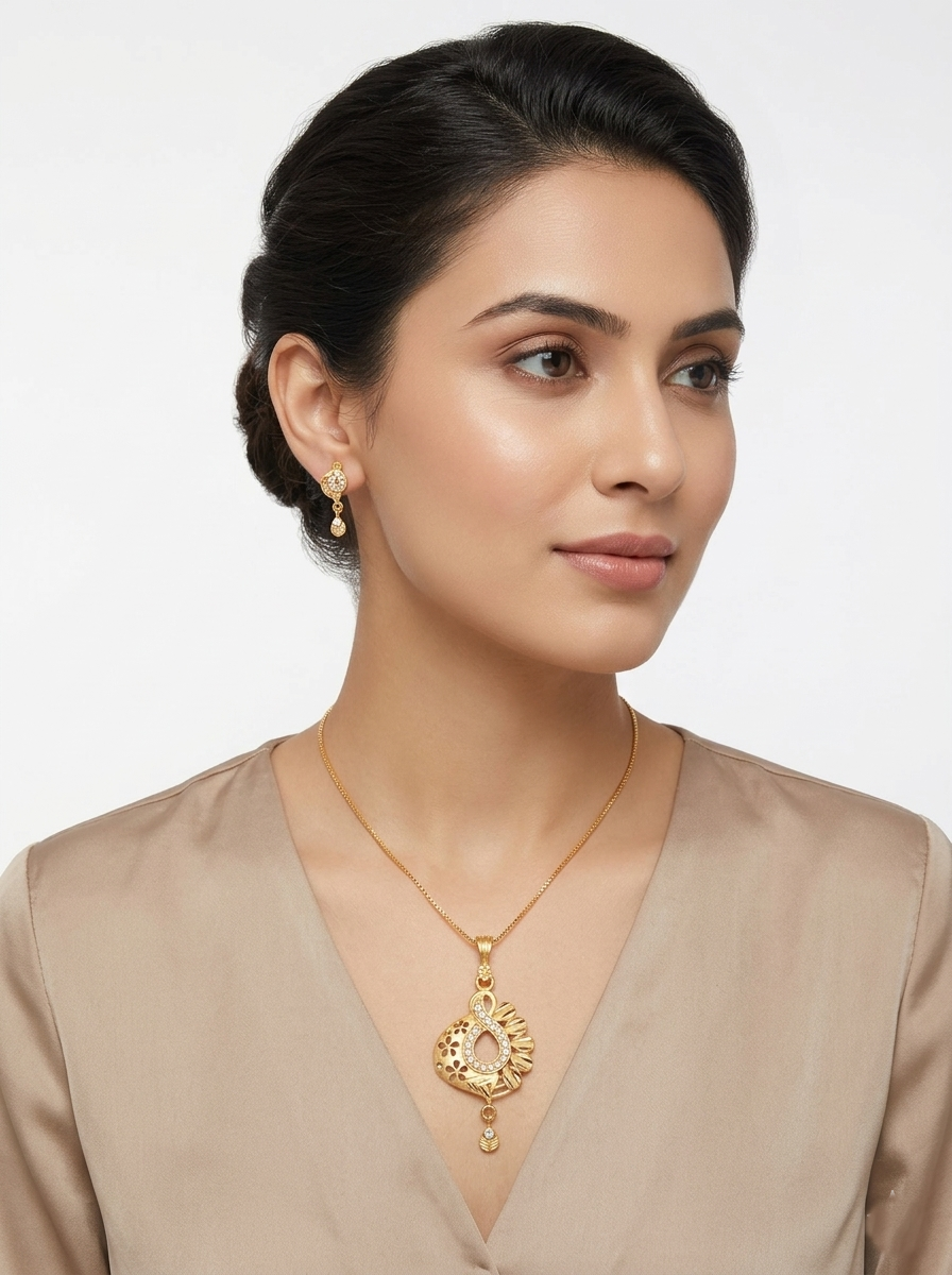 Infinity Floral AD Pendant Set