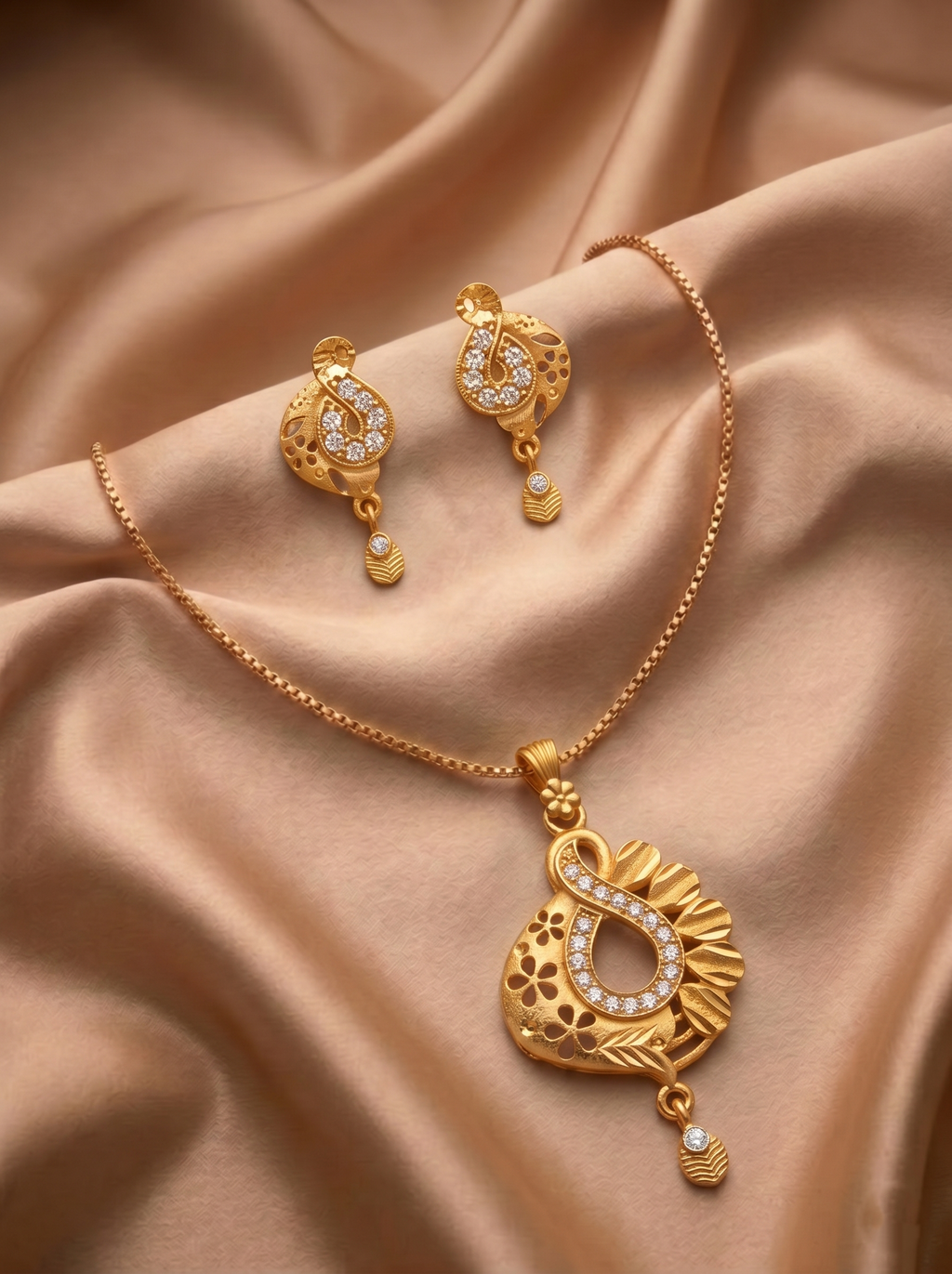 Infinity Floral AD Pendant Set